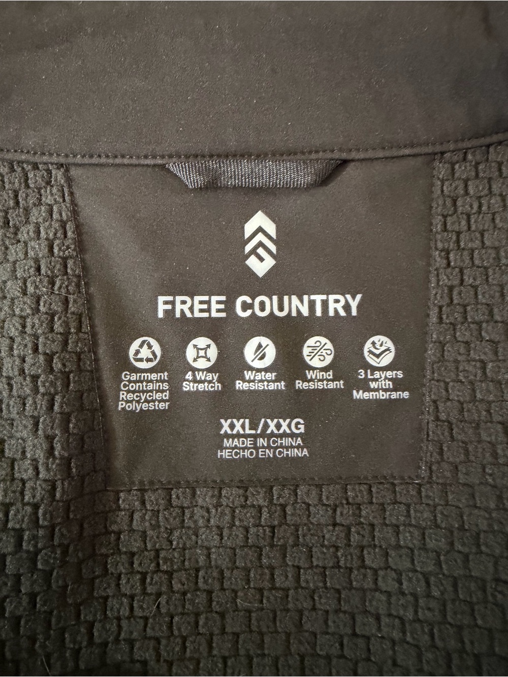 Free Country Black Lightweight Softshell Jacket - Picture 2 of 10
